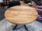 Eettafel rond 100cm met spinpoot Direct/leverbaar E-7048, Huis en Inrichting, Tafels | Eettafels, 50 tot 100 cm, Rond, Nieuw, Meubelmarkt@home.nl