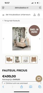 3 jr oude fauteuil van palmbladeren, Ophalen, Overige materialen, Hoogte 76 cm rugleuning, Minder dan 75 cm