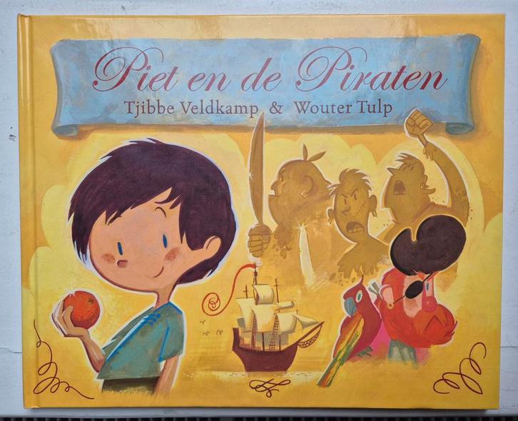 Piet en de Piraten - Tjibbe Veldkamp, Boeken, Prentenboeken en Plaatjesalbums, Zo goed als nieuw, Ophalen of Verzenden