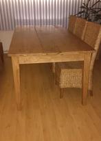 Eikenhouten Tafel - 100x200cm, Huis en Inrichting, Tafels | Eettafels, Ophalen, Gebruikt, 200 cm of meer, 50 tot 100 cm