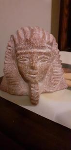 Egypte sphinx hoofdje steen, Verzamelen, Beelden en Beeldjes, Ophalen of Verzenden, Zo goed als nieuw