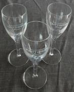 TAITTINGER champagne glazen, 3 stuks, 18,5 cm hoog, Verzamelen, Ophalen of Verzenden, Zo goed als nieuw, Borrel- of Shotglas