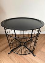 Ikea Gualöv opbergtafel - zwart metaal, Minder dan 55 cm, Gebruikt, Metaal of Aluminium, Rond