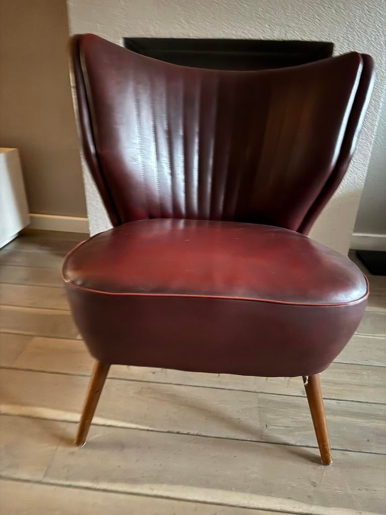 Rode Cocktail Stoel, Ophalen, Gebruikt, Eén, Rood