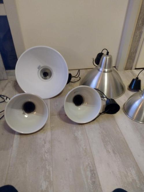 5 hanglampen, Huis en Inrichting, Lampen | Hanglampen, Zo goed als nieuw, Minder dan 50 cm, Ophalen