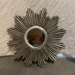 Zon Spiegel - houten lijst – zilver - 40cm -TTM Wonen, TTM Wonen, Meubels – (Perzische) Tapijten en Woonaccessoires, Minder dan 50 cm