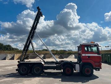 MAN TGS 37.440 8x4 hoog / Silo containersysteem Blad / Blad  beschikbaar voor biedingen