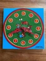 Vintage : klok leren kijken. Simplex toys (hout)- Holland, Ophalen of Verzenden, 10 tot 50 stukjes