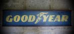 Handgeschilderd vintage houten bord / Good Year race banden, Ophalen of Verzenden, Zo goed als nieuw, Reclamebord
