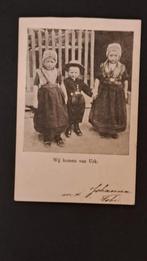 Urk Wij komen van Urk Kinderen in Klederdracht 1902 Kleinron, Ophalen of Verzenden, Voor 1920, Gelopen, Flevoland