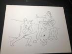 Inkt-tekening vermoedelijk Picasso (8), Ophalen of Verzenden