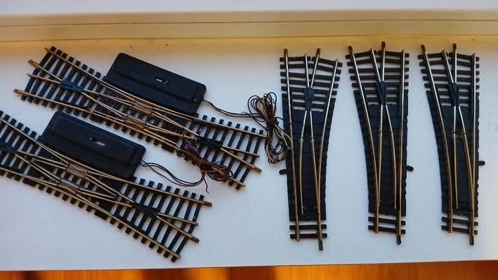 Fleischmann 5 x wissels, Hobby en Vrije tijd, Modeltreinen | H0, Gebruikt, Rails, Gelijkstroom, Fleischmann, Ophalen