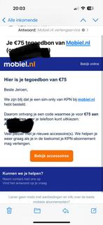 Tegoedbon €75 voor accesoires bij Mobiel punt nl, Ophalen of Verzenden, Nieuw