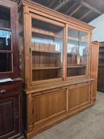 Prachtige grenen buffetkast / vitrinekast / winkelkast, Antiek en Kunst, Ophalen