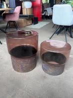 Bijzet tafel set glas ''sample'' outlet korting, Ophalen, Rond, Nieuw, Minder dan 50 cm