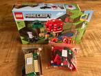 LEGO Minecraft The Mushroom House 21179, Ophalen of Verzenden, Zo goed als nieuw, Complete set, Lego