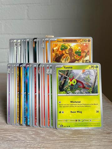 44 Pokémon kaarten Destined Rivals bulk 9 holo/reverse beschikbaar voor biedingen