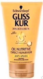 Gliss Kur Hair Repair Oil Nutrive150 ml, Ophalen of Verzenden, Nieuw, Haarverzorger of -hersteller