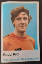 WK VOETBAL 78 Argentinië Ruud Krol, Ophalen of Verzenden, Gebruikt, Buitenlandse clubs, Poster, Plaatje of Sticker