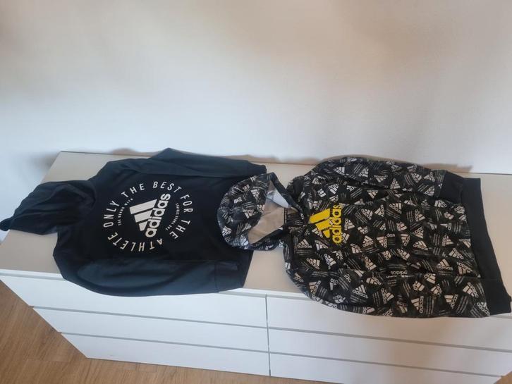 2 Adidas Truien Maat 164, Kinderen en Baby's, Kinderkleding | Maat 158, Zo goed als nieuw, Jongen, Trui of Vest, Ophalen of Verzenden
