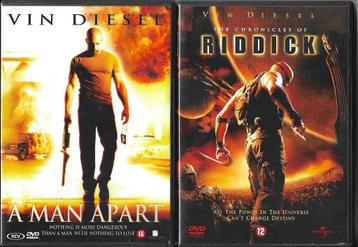 3 DVD's van Vin Diesel beschikbaar voor biedingen