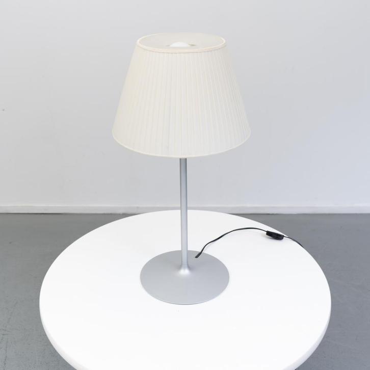 4 Flos Romeo tafellamp Philippe Starck, Huis en Inrichting, Lampen | Tafellampen, Zo goed als nieuw, Glas, Metaal, Stof