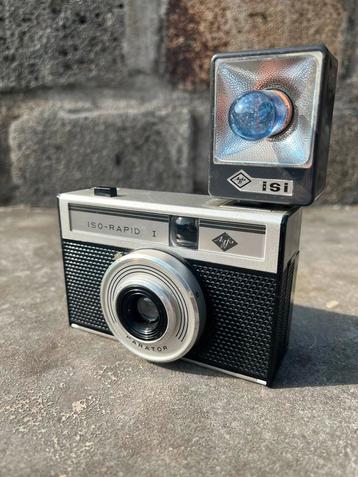 Agfa ISO-Rapid I fotocamera + Agfa Isi flitser beschikbaar voor biedingen