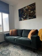 Bank / sofa 2.5 zits, amazing condition! Velvet dark green, 150 tot 200 cm, 75 tot 100 cm, Zo goed als nieuw, Tweepersoons