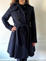 HUGO BOSS Trenchcoat - Donkerblauw, Maat 36; Maagdelijke wol, Ophalen of Verzenden, Gedragen, Maat 36 (S)