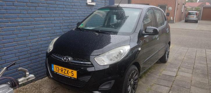 Hyundai i10 1.1 I 5DR 2011 Zwart, Auto's, Hyundai, Particulier, i10, Benzine, B, Hatchback, Handgeschakeld, Origineel Nederlands
