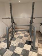 Matrix Olympic Squat rack met Olympische stang en gewichten, Sport en Fitness, Fitnessapparatuur, Ophalen, Gebruikt, Krachtstation
