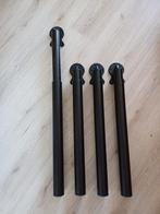 Klap en uitdraaipoten / 2 sets van 4 stuks !, Ophalen of Verzenden, Gebruikt, Rond, Metaal