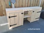 Robuuste dressoir van steigerhout, Ophalen of Verzenden, Enjoysteigerhout, Nieuw, Info@enjoysteigerhout.nl