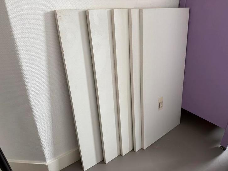 Wandplanken met Plankdragers, Doe-het-zelf en Verbouw, Platen en Panelen, Gebruikt, Hout, Minder dan 20 mm, Ophalen