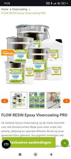 Flow Resin Epoxy Vloercoating Pro RAL 7035 - 15kg over, Ophalen, Nieuw, Verf, 15 tot 20 liter