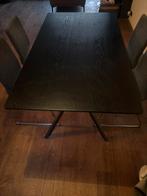 Rechthoekige industriële eettafel incl gratis stoelen, Huis en Inrichting, Tafels | Eettafels, Ophalen, 50 tot 100 cm, Zo goed als nieuw