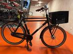 Elektrische zwarte herenfiets Victesse Atlas met krat, Gebruikt, 59 cm of meer, 50 km per accu of meer, Ophalen