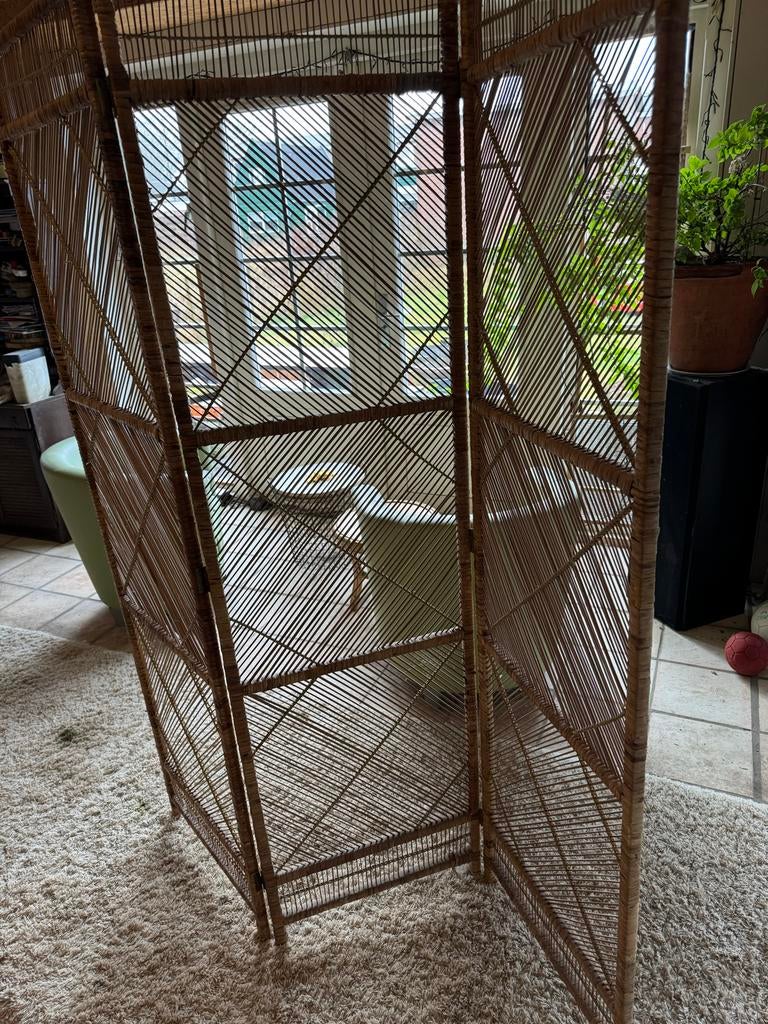 Rotan Kamerschermen - Set van 3, Huis en Inrichting, Woonaccessoires | Kamerschermen, Ophalen, Zo goed als nieuw