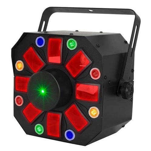 Eliminator Furious Three RG – Nieuw in doos!, Muziek en Instrumenten, Licht en Laser, Nieuw, Licht, Geluidgestuurd, Kleur, Stroboscoopeffect