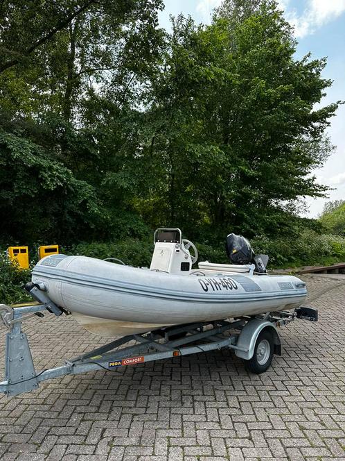 Caribe Hypalon RIB 360 met Tohatsu 20pk 4takt rubberboot, Watersport en Boten, Rubberboten, Gebruikt, Overige merken, Overige materialen