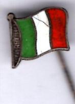 Italië vlag email op zilverkleurig speldje ( U_467 ), Verzamelen, Speldjes, Pins en Buttons, Verzenden, Nieuw, Stad of Land, Speldje of Pin