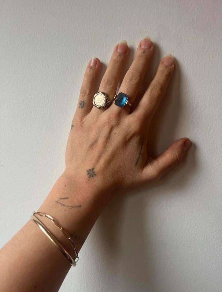 14 Karaat Gouden Ring, Sieraden, Tassen en Uiterlijk, Ringen, Zo goed als nieuw, Dame, 17 tot 18, Goud, Met edelsteen, Ophalen of Verzenden