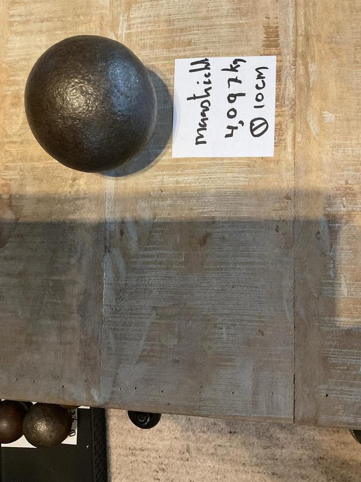 Antieke Kanonskogel - 4kg, Antiek en Kunst, Antiek | Overige Antiek, Ophalen of Verzenden