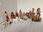 (B) 14-delige kunststof kerstgroep, Diversen, Kerst, Ophalen of Verzenden, Gebruikt