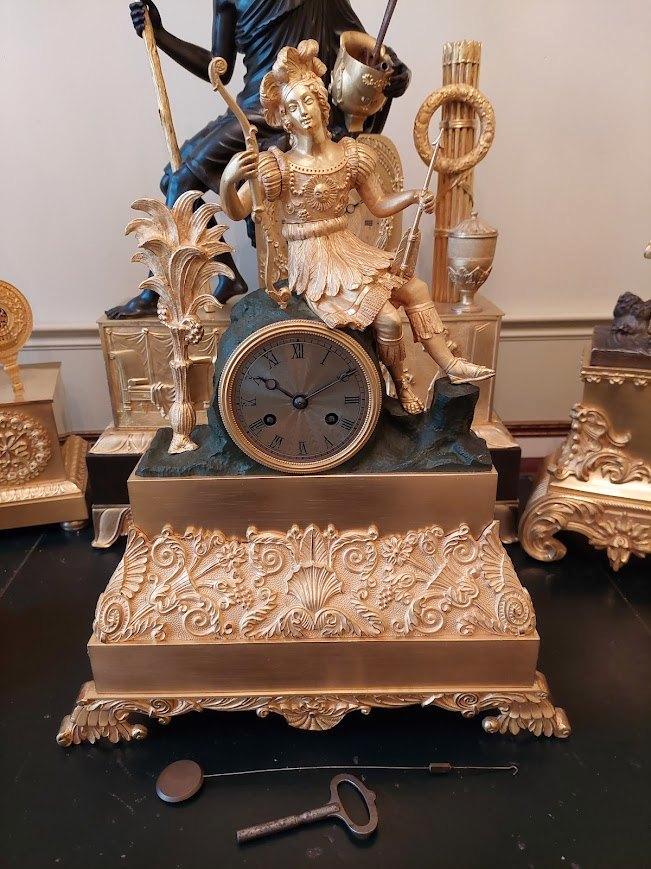 Zeldzame pendule "Americana", omstreeks 1830, Antiek en Kunst, Antiek | Klokken, Ophalen