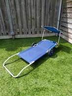 Strandstoel strandbed met wielen, Tuin en Terras, Ligbedden, Ophalen, Zo goed als nieuw