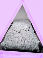 Vintage boutis quilt sprei met 2 kussens 170x230, Gebruikt, Wit, Tweepersoons, Ophalen of Verzenden