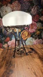 Prachtige Jugendstil Tafellamp, Huis en Inrichting, Lampen | Vloerlampen, Gebruikt, Ophalen of Verzenden, Glas, Minder dan 100 cm