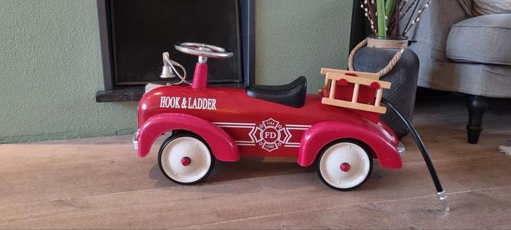 MarQuant brandweer loopauto, Kinderen en Baby's, Speelgoed | Speelgoedvoertuigen, Gebruikt, Ophalen