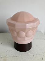 Thabur lamp art deco jaren 30 plafondlamp plafonniere roze, Huis en Inrichting, Art deco, Ophalen of Verzenden, Glas